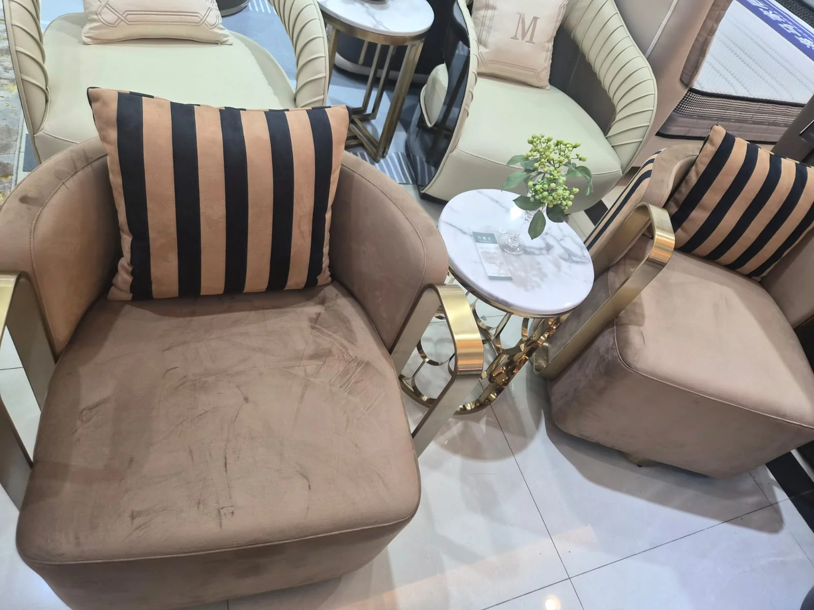 Velvet Accent Chair